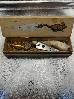 Michael Aram Mouse and Cheese Knife Signed with Box